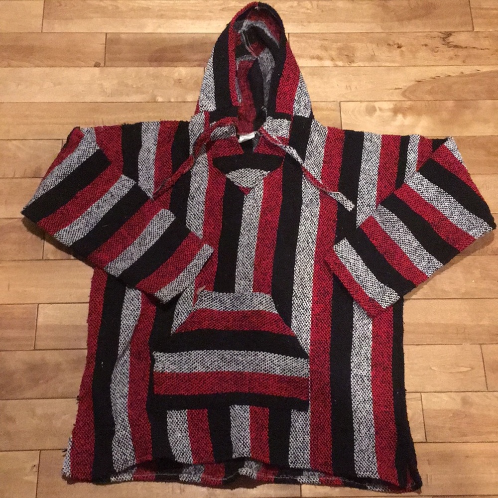 Red Striped Vel-Mex Hoodie